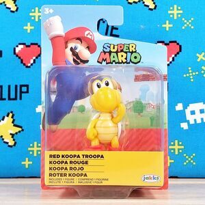 Jakks Pacific Super Mario Red Koopa Troopa 2.5" World of Nintendo Collectible